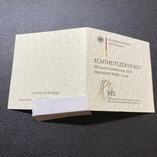 Echtheitszertifikat für