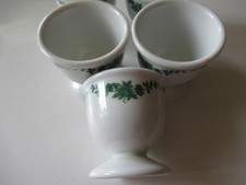 Fürstenberg 5 Eierbecher Dekor Schlossgarten