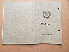 DDR  Ausweis  Wehrpass  - NVA - ausgestellt  Merseburg 1964  -