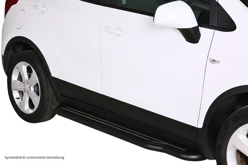 Trittbretter schwarz für opel - für,