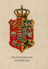 ~1910 Seidenbild auf