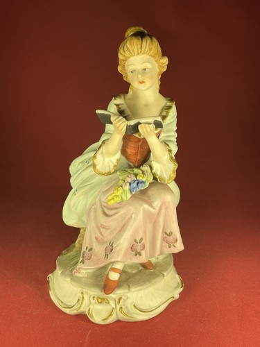 Rokoko porzellan figur - porzellan, dame