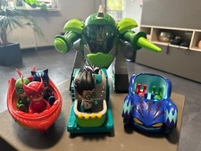 PJ Masks Roboter/ Autos/ Figuren Sammlung, 10-teilig, Figur 7,5cm, Roboter 23cm