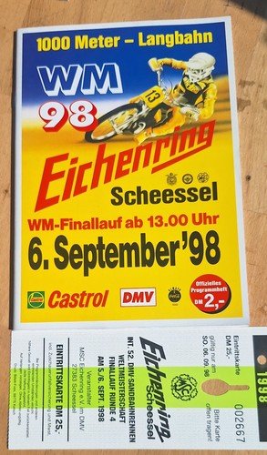 Speedway programm ticket - speedway,