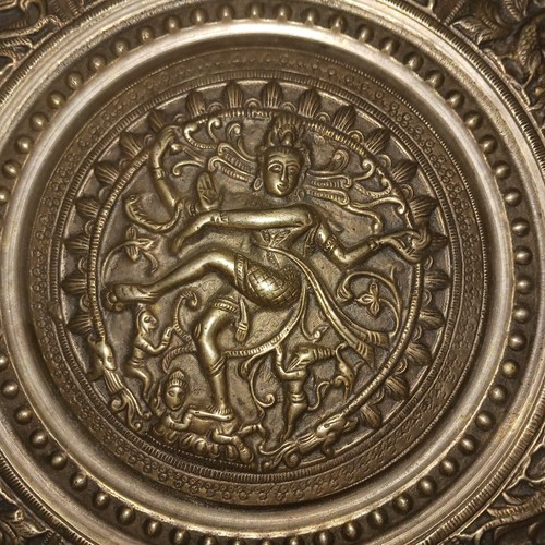 Teller messing antik - ,