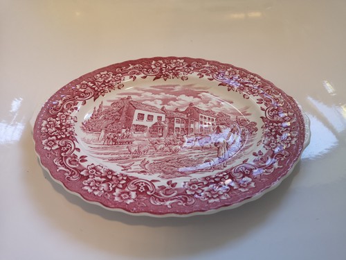 Oval plate ironstone england - oval,