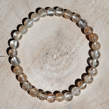 Citrin perlen armband - citrin,