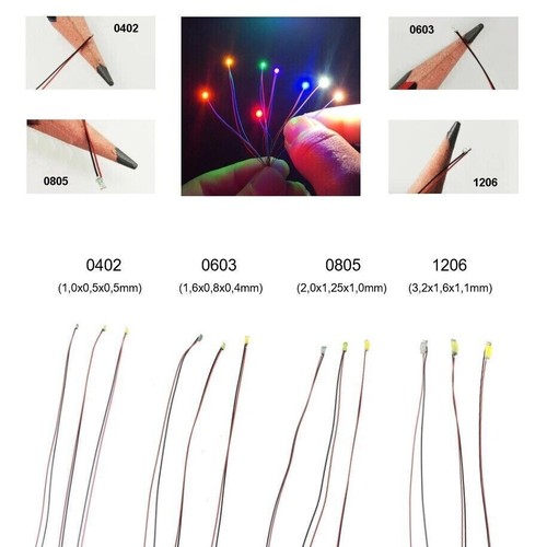 Smd led 0402 - smd, 1206