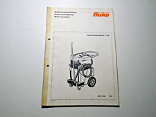 Bedienungsanleitung Hako Combicleaner (7108) Staubsauger Original Hausdruckerei