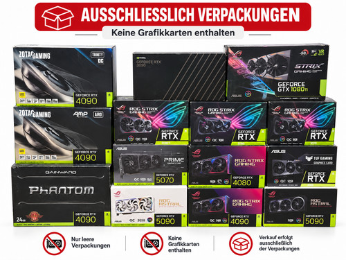 Leere gpu verpackung - leere,