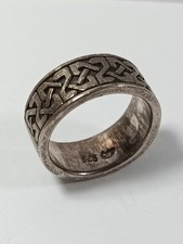 Keltischer Knoten Ring celtic keltisches Muster Kelten Design 925er Silber 
