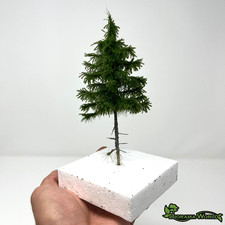 Fichte Premium 16cm -  1x Miniatur Baum für Modellbau, Diorama & Eisenbahn