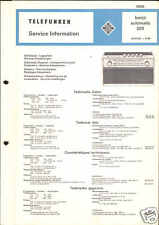 Telefunken  Service Manual für Banjo automatic 205 Copy