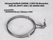 Heizung Ringheizung 2400W EGO