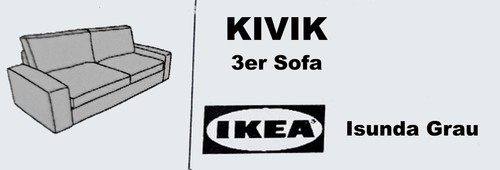 Ikea kivik bezug für 3er - bezug,