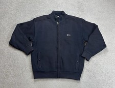 PAUL&SHARK Herren Jacke Gr L Wolle Strickjacke Strick Sweater Logo 27404 Blau