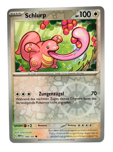Pokemon karte schlurp reverse - pokemon, karte: