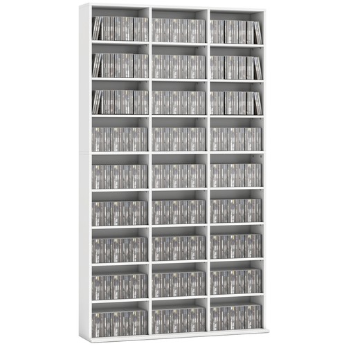Dvd regal mit fächern - cd/dvd-regal,