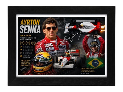 Ayrton senna signed autogramm - senna,