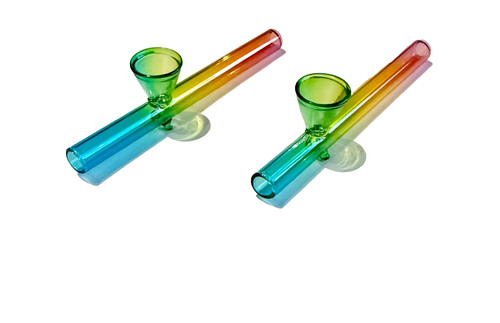 2er set glaspfeife pfeife - set,