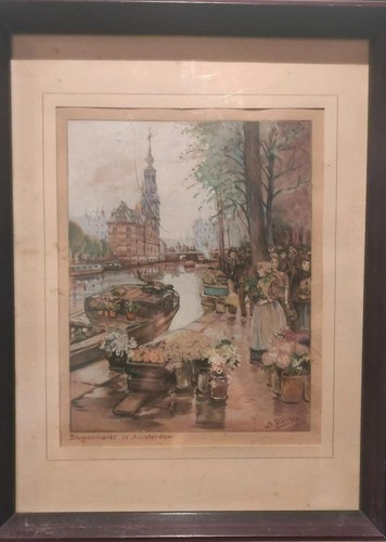 Blumenmarkt amsterdam 1954 - blumenmarkt,