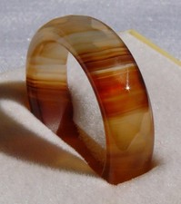 Achat-Ring, braun, markant