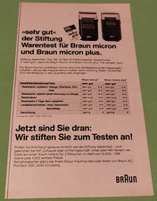 26. Braun micron plus Rasierer Werbeanzeige Werbung Reklame 1983