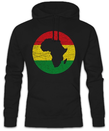 Rasta africa circle hoodie - rasta,