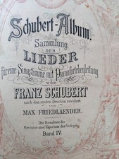 SCHUBERT-ALBUM Sammlung der Lieder für eine Singstimme mit Pianofortebegleitung