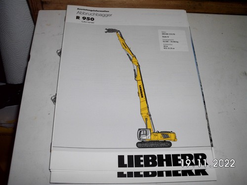Liebherr 950 abbruch bagger - liebherr,
