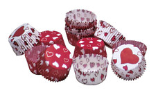 Muffin Cupcake Backförmchen Förmchen Herz Mini 50 Stück aus Papier Städter