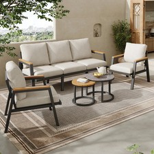 Garten-Lounge Marmor-Glas Sofa