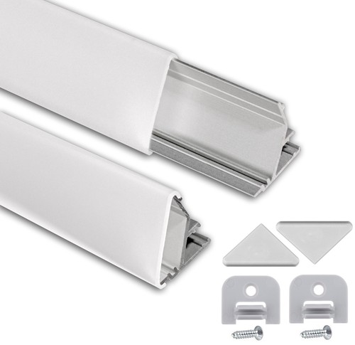 Led aluprofil aluminium - 2m, 1m
