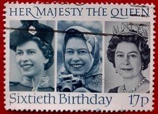 Briefmarke Großbritannien Queen Elizabeth II Mutter von King Charles III 1986