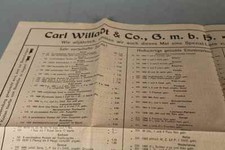 Spezial Liste Briefmarken C.Willadt & Co. Pforzheim 1906/07 + Preisangaben /S141