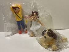 Heidi 3 x Figur Marukatsu 2007 Spain: Heidi, Peter, Hund Josef TV Kult ovp rar !