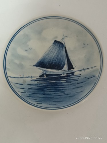 Delfter blau wandteller - delfter,