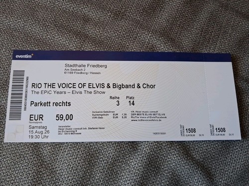 Eintrittskarte ticket rio - eintrittskarte,
