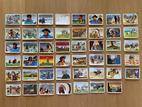 46x sitting bull sammelbilder - sitting,