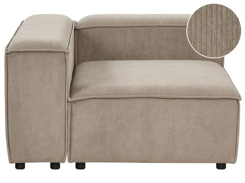 Modul ecksessel cord beige - cord,