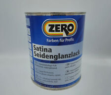 ZERO Satina Seidenglanz Lack Metall Holz Fenster Türen Zargen Geländer 0,750 L.