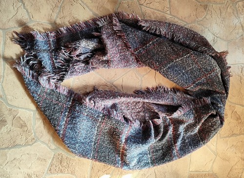 Warmer gemusterter schal mit - warmer,