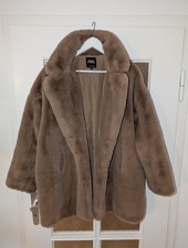 ZARA Teddy Mantel Braun –