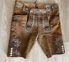 Stockerpoint Trachten Lederhose Felix Gr. 48 Herren Echtleder Braun Oktoberfest
