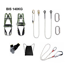 Baustellen Absicherung SET 4P Klettergurt + 1,5m + 1,6m + 2m Halteseile* Gerüst