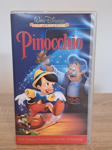 Pinocchio vhs kassette - pinocchio, vhs-kassette