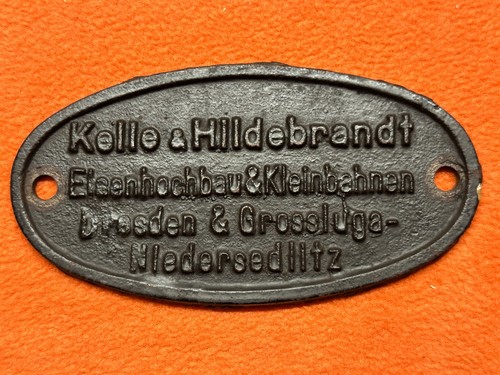 Altes eisenbahn schild - altes,