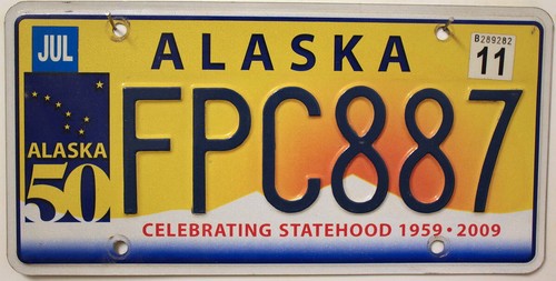Alaska nummernschild usa - alaska,