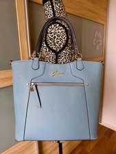 Guess Shopper Hellblau Gold 
