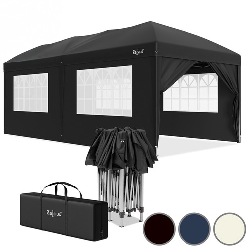 Partyzelt 3x6m pavillon mit - 3x6m,